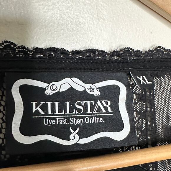 KILLSTAR Bella Morte Lost Babydoll Lace Dress Black Sz XL {LL2} - Picture 6 of 7
